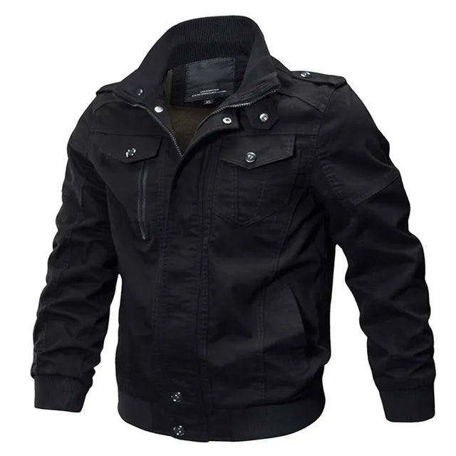 Chaqueta Militar de Estilo Piloto