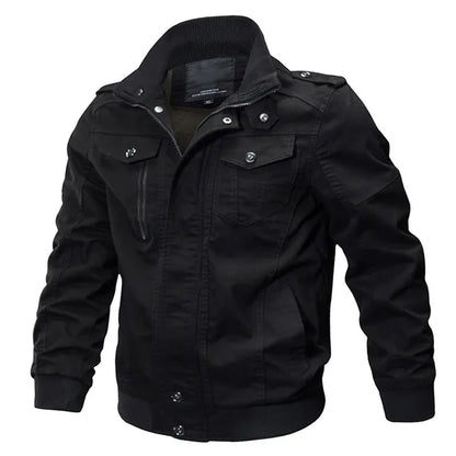Chaqueta Militar de Estilo Piloto