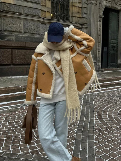 Chaqueta Otoñal Elegante Acolchada