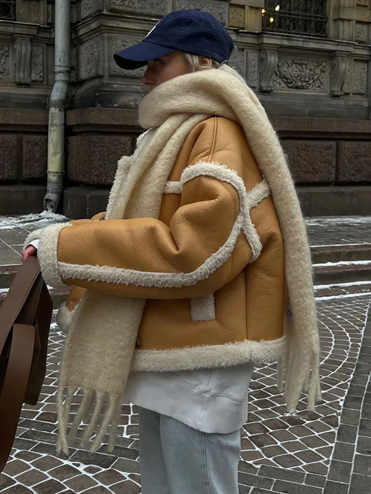 Chaqueta Otoñal Elegante Acolchada